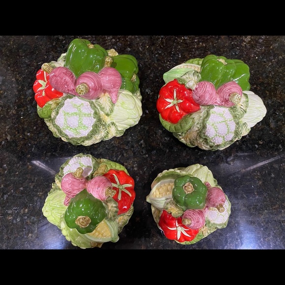 Vintage RARE 1981 HALDON GROUP 4 PC Vegetable Canister Set - Picture 3 of 13